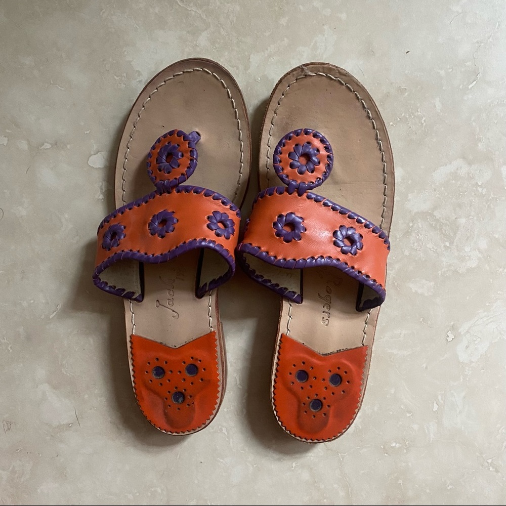 Orange and Purple Jack Rogers
